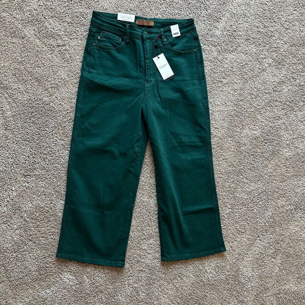 NWT Judy Blue Crop Wide Leg Jeans - Picture 3 of 6